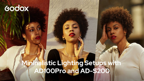 Minimal Lighting Setups With Godox AD100 Pro and AD-S200