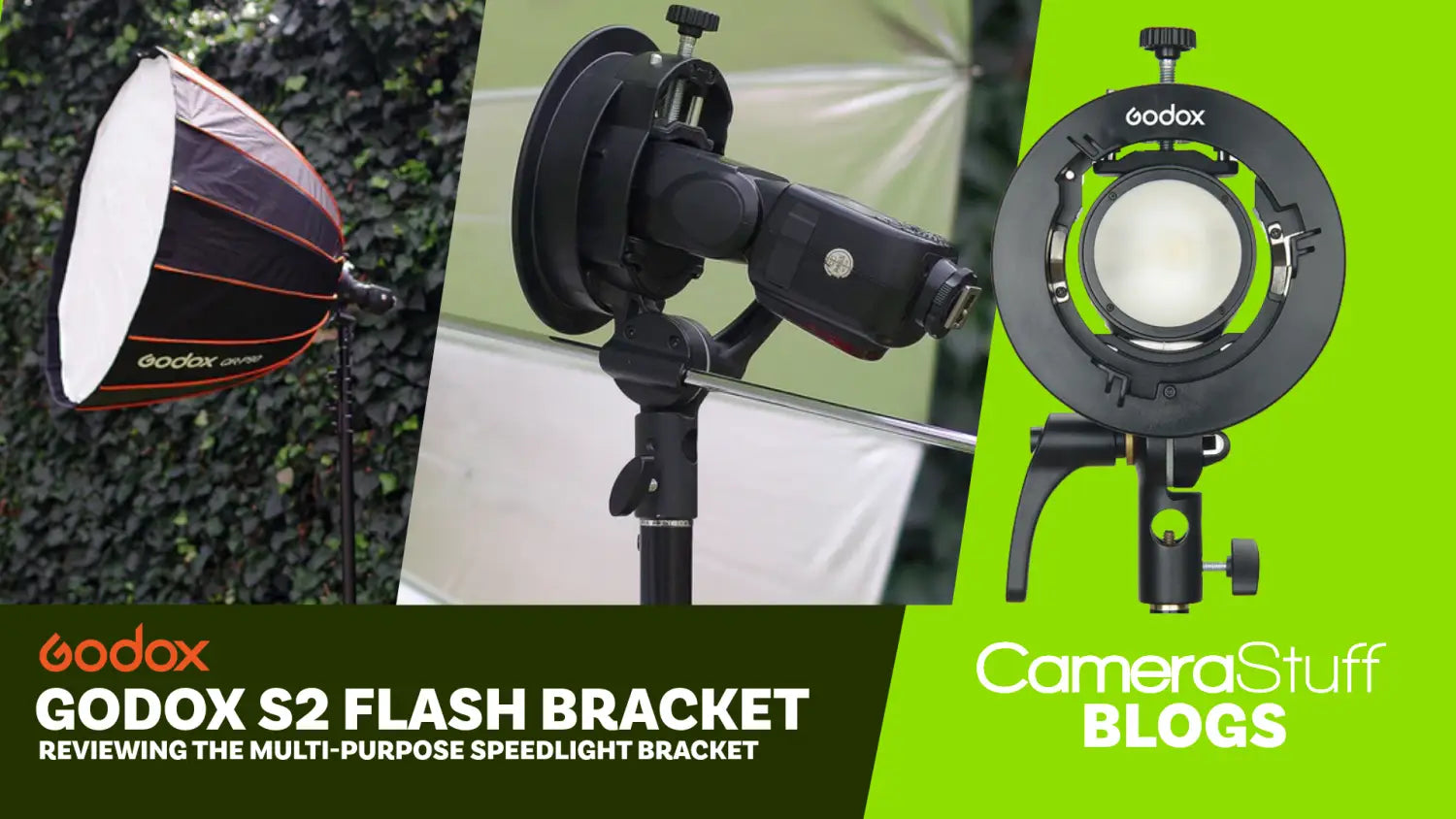 Camera & Gear] HOW TO SET UP SOFTBOX with speedlight: Godox 80cm Flash  Softbox + S2 Bracket Mount 