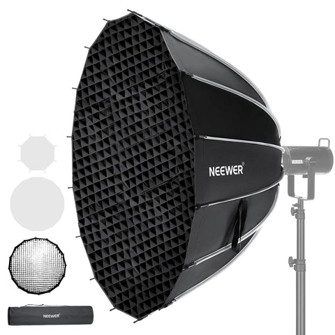 Neewer 85cm Deep Parabolic Quick Release Softbox With Honeycomb Grid