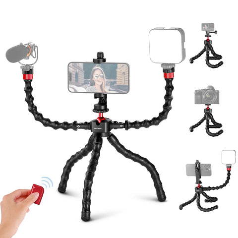 Neewer T91 Flexible Camera Tripod with Two Magic Arms