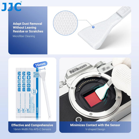 JJC CL-A16K2 APS-C Frame Sensor Cleaning Swab x 12