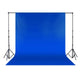 Cotton Fabric Backdrop Bundle | 3x3.6m Blue + 3.2x2.8m Portable Stand