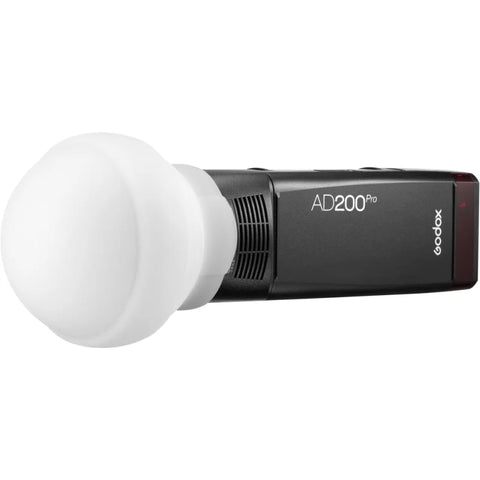 Godox Ak-r22 Collapsible Silicon Diffuser Dome For Round Head Flashes