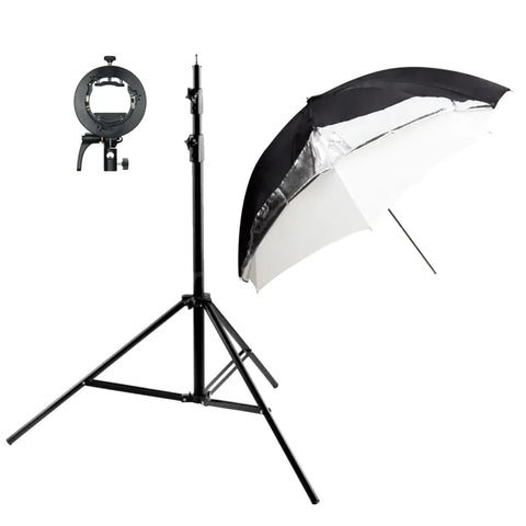 Godox Bundle | 101cm 2-in-1 Umbrella + Flash Bracket + Stand