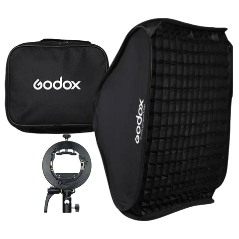 Godox Bundle | Ad100 Pro 100w Strobe + S2 Bowens Bracket + Sggv 80cm Folding Square Softbox