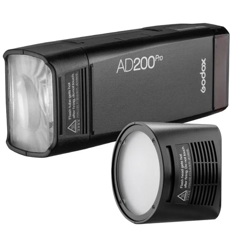 Godox Bundle | Ad200 Pro 200ws Pocket Flash + H200r Roundhead Attachment