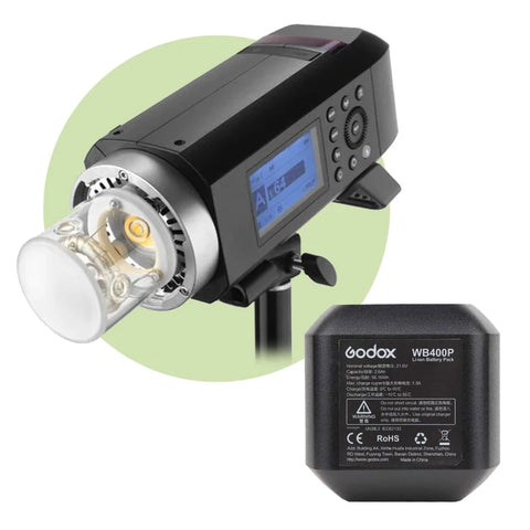 Godox Bundle | Ad400 Pro Battery Strobe + Extra Wb400p Li-ion