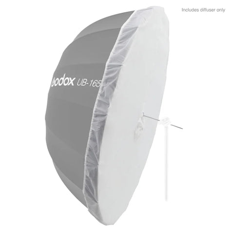 Godox Bundle | Ub-165s Silver Reflective 165cm Umbrella + Diffuser Cloth