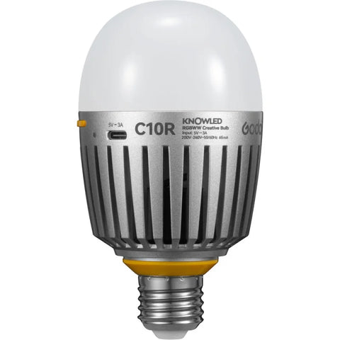 Godox C10r 12w Knowled Rgbww Creative Bulb Light E27 Mount (usb-c Powered)