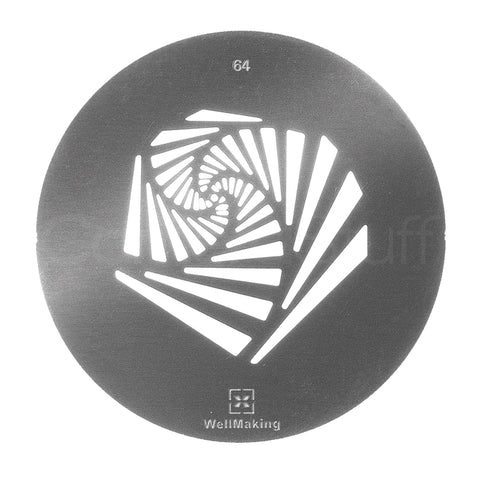 Hylow Gobo 58mm Steel Gobo-64 (spiral Staircase) For Optical Snoot