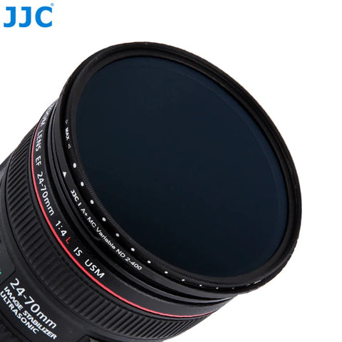 Jjc 49mm Variable Nd Filter Neutral Density (nd2 - Nd400 Adjustable)