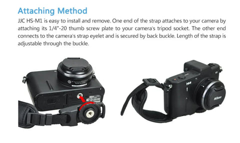 Jjc Hs-m1 Camera Hand Strap Grip For Mirrorless Lightweight Cameras