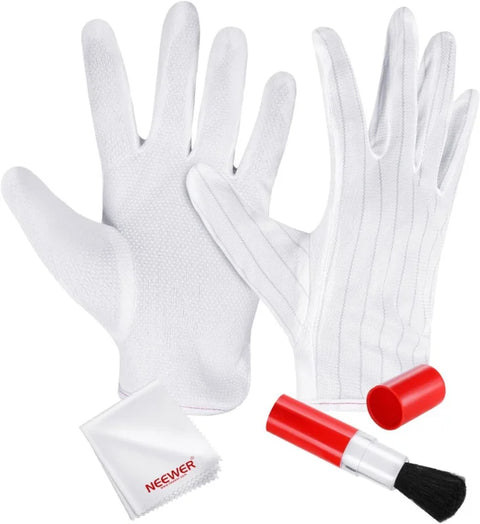 Neewer 3-in-1 Cleaning Kit Anti-static Glove And Lens Brush Cloth