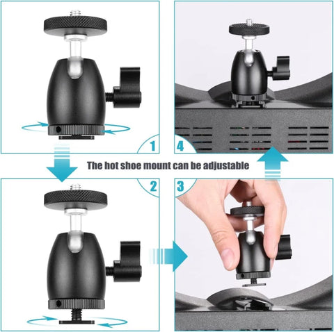 Neewer Cellphone Holder Clip Desktop Tripod Mount With Mini Ball Head