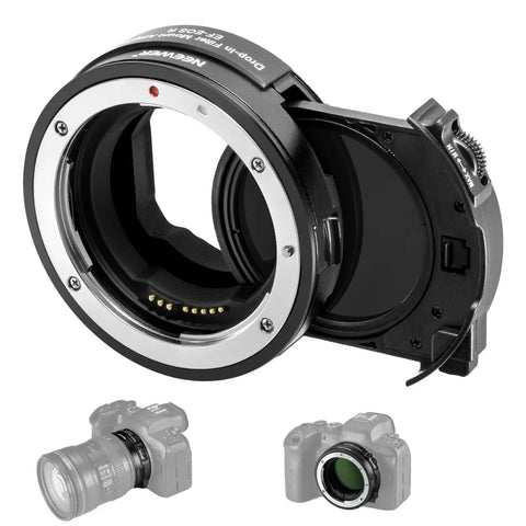 Neewer Ef To Rf Mount Adapter With Drop In Variable Nd Filter Nd3-nd500