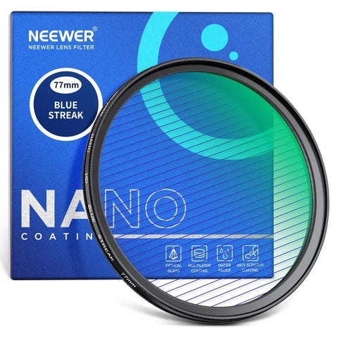 Neewer Hd Blue Streak Special Effects Lens Filter 82mm