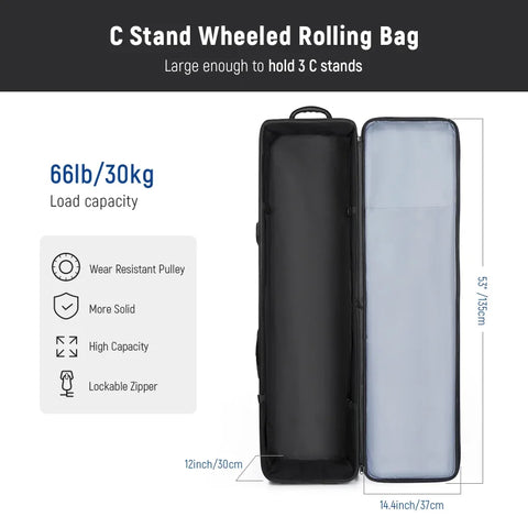 Neewer Nb-02 C-stand Wheeled Rolling Bag Carry Case