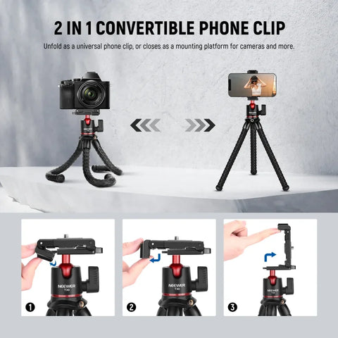 Neewer T30 Flexible Camera Tripod Kit