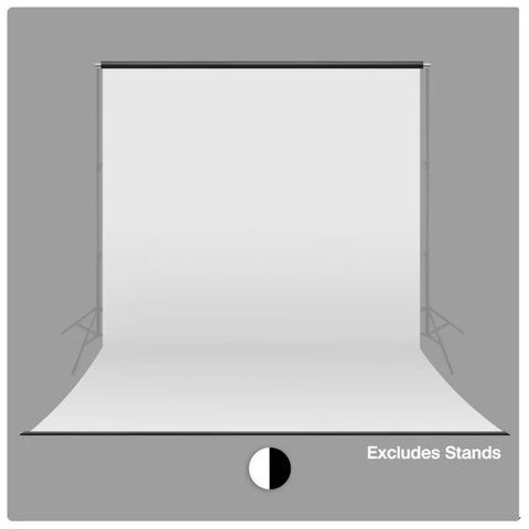 Pvc 3.2x6m White Vinyl Backdrop With 50mm Steel Crossbar