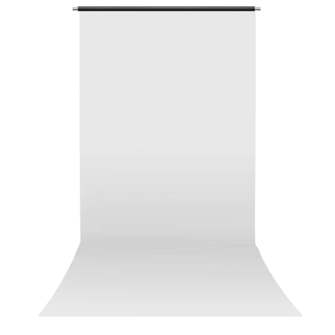 Pvc Backdrop Bundle | 1.37x3m White Studio + Steel Crossbar + Stands