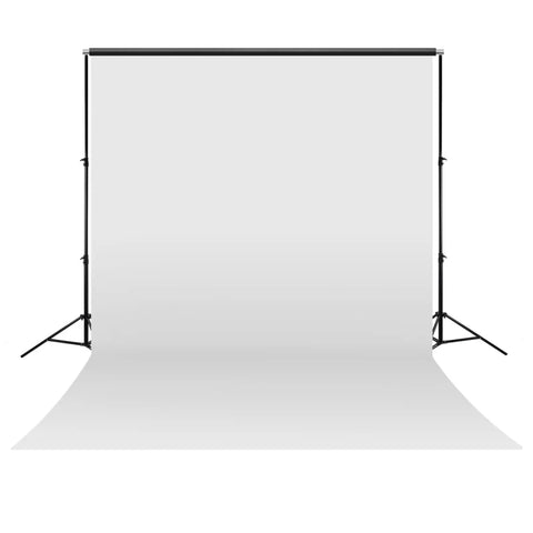 Pvc Backdrop Bundle | 2.6x5m White Studio + Steel Crossbar + Stands
