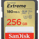 Sandisk Extreme 256gb Sdhx Sd Memory Card 180mb/s