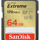 Sandisk Extreme 64gb Sdxc Sd Memory Card 170mb/s