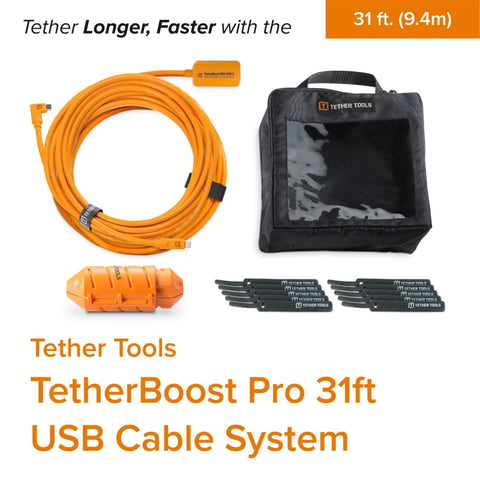 Tethertools Cuc31-org Tetherboost Pro 9.4m Usb-c To Usb c Cable System (2 x 4.6m Cables With