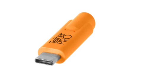 Tethertools Tetherpro Camera Tether Cable usb-c To 2.0 Micro-b Cable 5-pin 4.6m Orange (cuc2515-org)