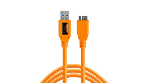 Tethertools Tetherpro Camera Tethering Cable Usb 3.0 Micro-b 4.6m Orange (cu5454)