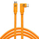 Tethertools Tetherpro Camera Tethering Cable Usb-c To Right Angle 4.6m Orange (cuc15rt-org)