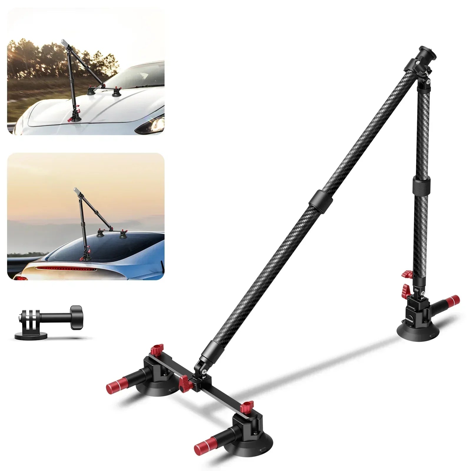洋楽 LARUE - THE HOOK UP Neewer CA136 Triple Suction Cup Extension Pole Car – CameraStuff
