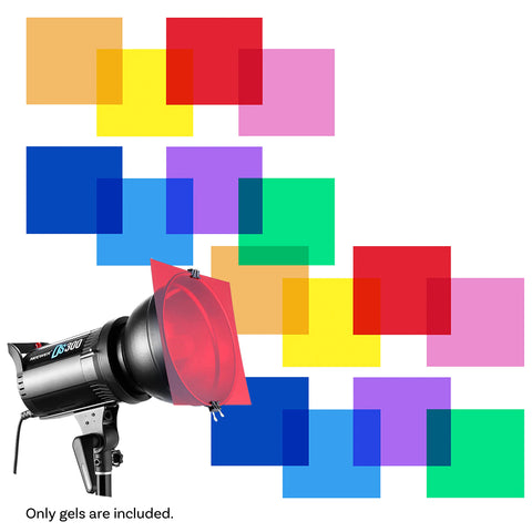 Neewer Bundle | 2 x Neewer Gel Pack Colour Filters 30x30cm 8-Colours (16 x Gels In Total)