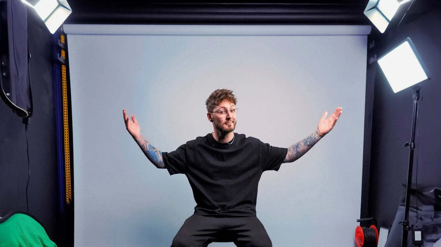 Content creator Canton Parker shoots with CameraStuff seamless paper backdrops in his studio