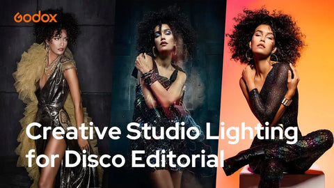 Creative Studio Lighting for Disco Editorial Using Godox Lighting