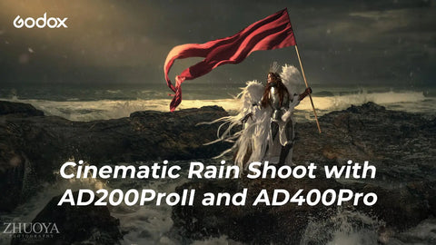 Battling the Storm with Light: Cinematic Rain Shoot Godox Ad200proii and Ad400pro