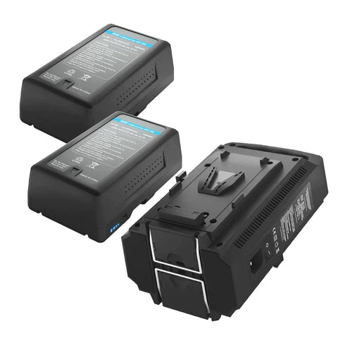 V-Lock V-Mount batteries and chargers providing dependable power solutions for video production, available at CameraStuff in Gauteng.