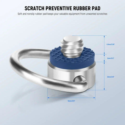 Neewer Ua076 Stainless Steel 1/4’’ d Ring Screw Set (4 Pack) • Camerastuff • South Africa