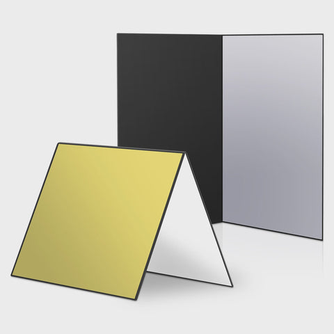 Neewer 2-Pack 3-in-1 12” x 8” A4 Size Light Reflector Cardboard