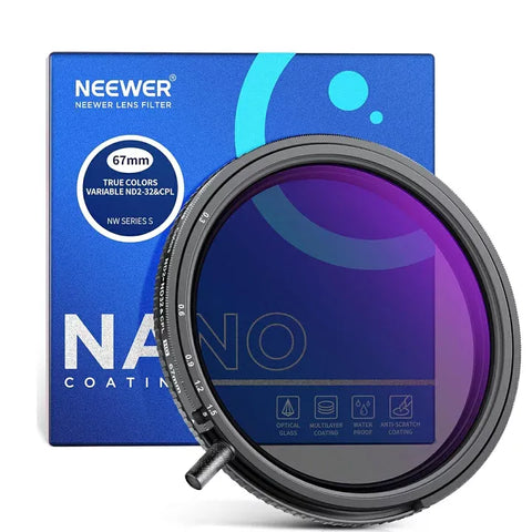 Neewer 67mm True Colour Variable ND2-ND32 & CPL Filter