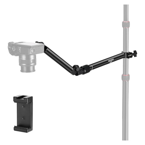Neewer DS009 Overhead Desktop Camera Mount Arm with Phone Clip