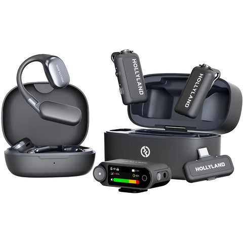 Hollyland LARK MAX 2 Ultimate Combo 2 Person Wireless Microphone System (Space Gray)