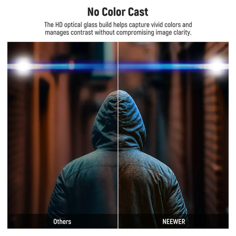 Neewer 4’’x5.65’’ Cinematic Blue Streak Effect Square Filter for Matte Box • Camerastuff • South Africa