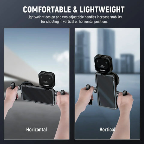 Neewer Pa021 + pa033 Handheld Cage with Filter Thread Adapter for Samsung S23 Ultra • Camerastuff • South Africa