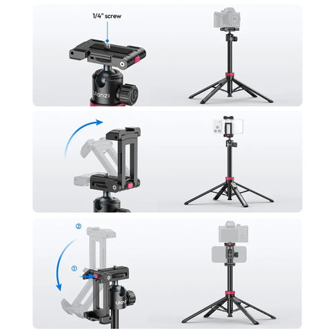 Ulanzi MT-44B 2-in-1 Selfie Stick Tripod Quadpod S056