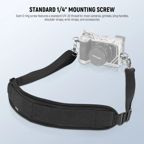 Neewer Ua076 Stainless Steel 1/4’’ d Ring Screw Set (4 Pack) • Camerastuff • South Africa