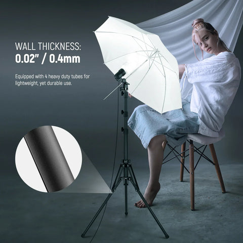 Neewer ST178R 178cm Portable Light Stand with Reversible Legs