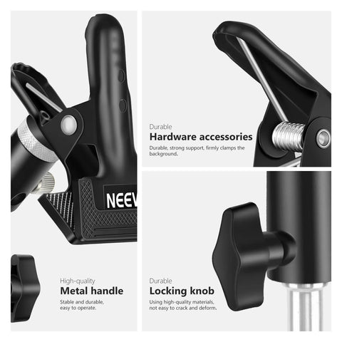 Neewer Studio Reflector & Backdrop Clamp Cl-02 2 Pack • Camerastuff • South Africa
