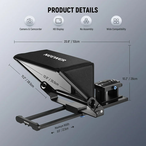 Neewer X14 Iii 14-inch Remote Control Teleprompter • Camerastuff • South Africa