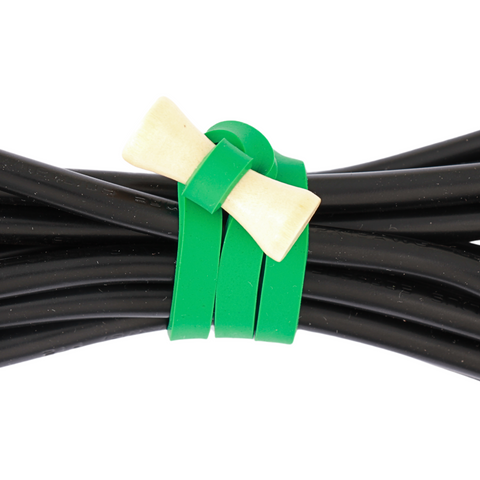 Camerastuff Elastic Rubber Cable Ties Green x 10 • Camerastuff • South Africa